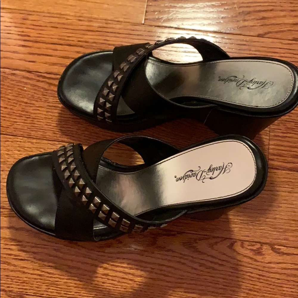 Harley Davidson wedge sandals!